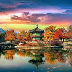 Gyeongbokgung Palace in autumn,South Korea.